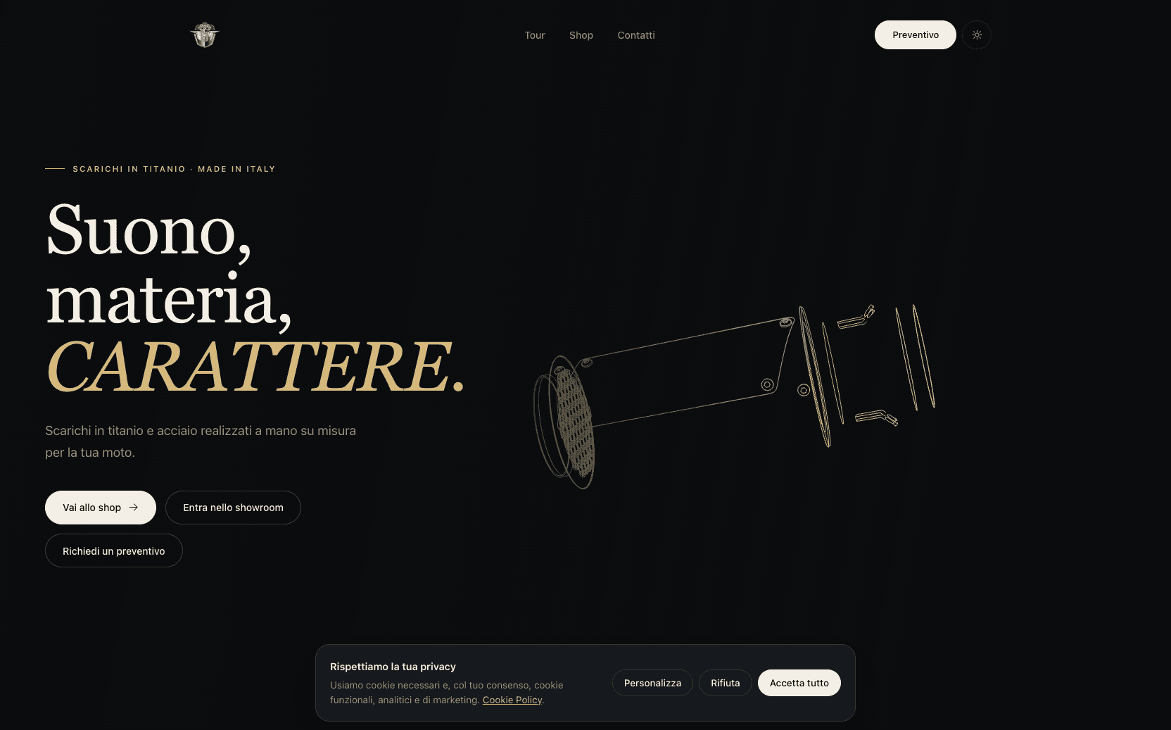 Website preview EM Titanium