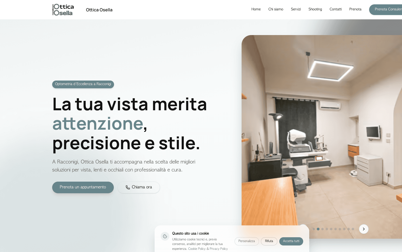 Website preview Ottica Osella